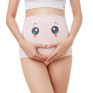 My Little Family - High Waist Maternity Underwear - Pink / M