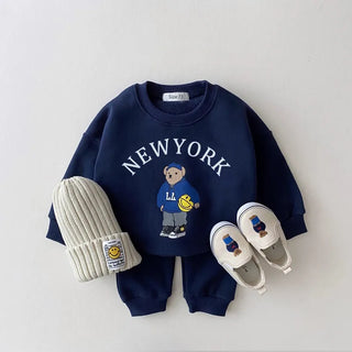 My Little Family - NY Teddy Set - Navy / 6-12m