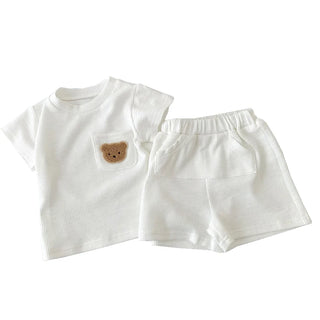 My Little Family - Short Summer Set - White / 6-12m