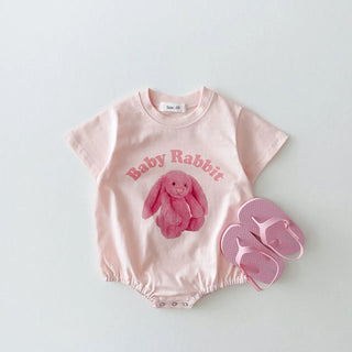 My Little Family - Animal Summer Onesie - Pink / 0-3m