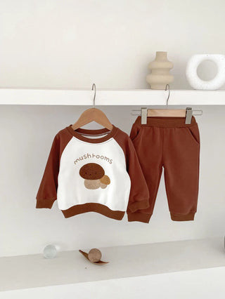 My Little Family - Fruity Tracksuit set - Brown / 9m