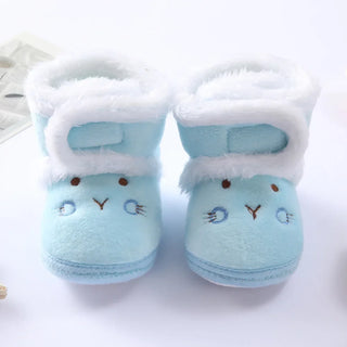 My Little Family - Toddler Winter Shoes - Blue Mouse / 0-6m