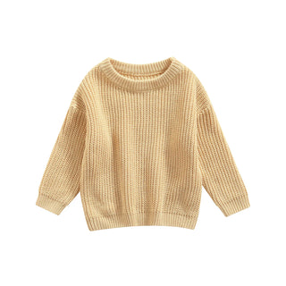 My Little Family - Knitted Autumn Pullover - Beige / 3-6m