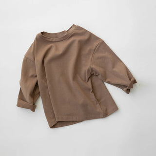 My Little Family - Autumn Cotton Long Sleeved T-Shirt - Light Brown / 6-9m