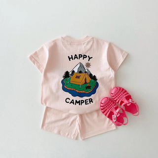 My Little Family - Happy camper set - Pink / 9-12m