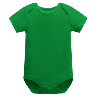 My Little Family - Short Sleeve Baby Romper - Green / 3M