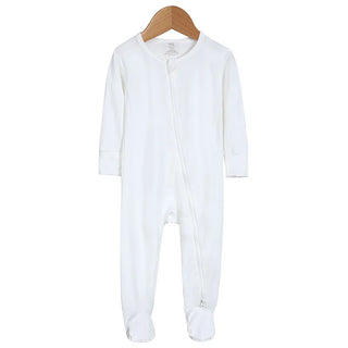 My Little Family - Bamboo Fiber Pajamas - White / 0-3m