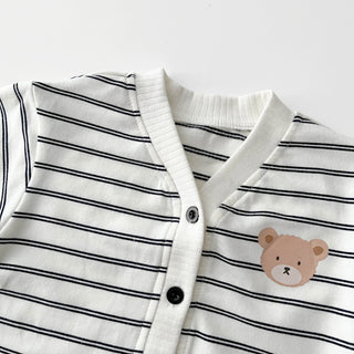 My Little Family - Striped Bear Cardigan -