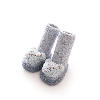 My Little Family - Animal anti slip socks - Blue / 0-6m