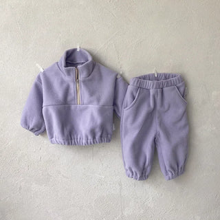 My Little Family - Fleece tracksuit - Purple / 6-9m