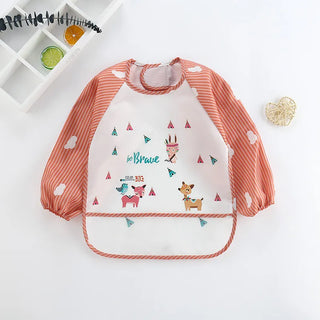 My Little Family - Long Sleeve Waterproof Baby Bib - Deer