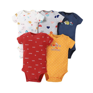 My Little Family - 5-Pack Baby Bodysuits - Set C / 6m