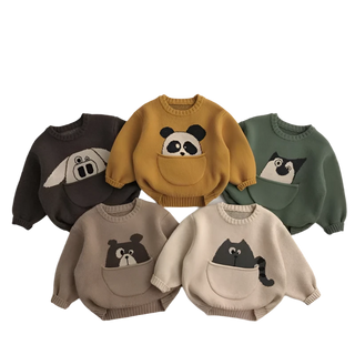 My Little Family - Cotton Cartoon Pullover -