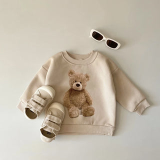 My Little Family - Cotton Teddy Pullover - Wheat / 6-12m