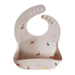 My Little Family - Silicone Baby Bib - Dino / 6-36 months