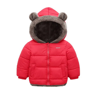 My Little Family - Hooded Fleece Jacket - Red / 24m