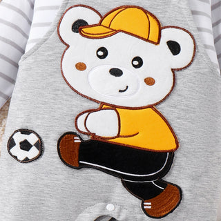 My Little Family - Soccer Bear T-Shirt and Overall -