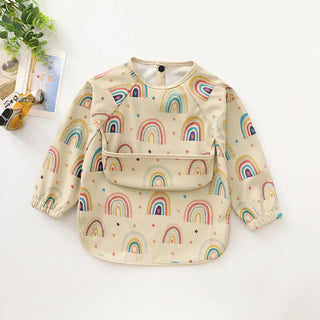 My Little Family - Long Sleeve Feeding Apron - Rainbow / S