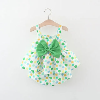 My Little Family - Fruity Dress and Shorts - Green / 9-12m