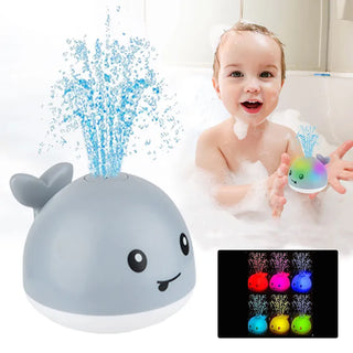 My Little Family - Sprinkler Whale Bath Toy - Gray