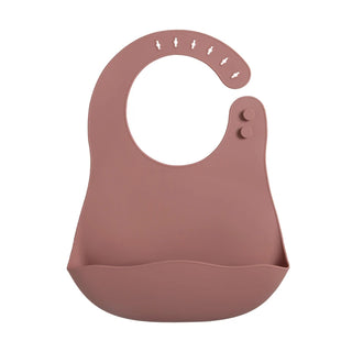 My Little Family - Premium Silicone Baby Bib - rose pink