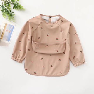 My Little Family - Long Sleeve Feeding Apron - Cherry / S