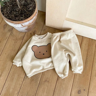 My Little Family - Big Bear Tracksuit - Beige / 6-12m