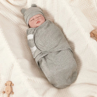 My Little Family - Newborn Sleeping Bag / Swaddle Wrap - Grey / 0-3m