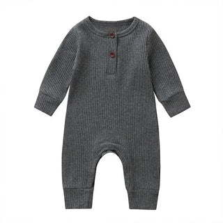 My Little Family - Long Sleeve Cotton Onesie - Black / 0-3m