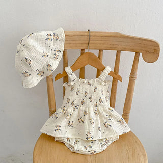 My Little Family - Flower Bodysuit Dress - Short Sleeve / 3-6m