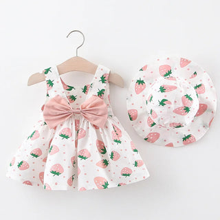 My Little Family - Fruity dress and hat - Pink / 3-6m