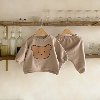 My Little Family - Big Bear Tracksuit - Brown / 6-12m