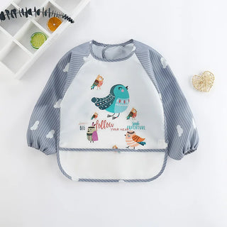 My Little Family - Long Sleeve Waterproof Baby Bib - Bird