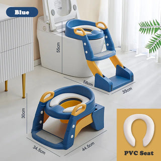 My Little Family - StepEase Potty - Blue PVC seat