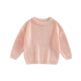 My Little Family - Knitted Autumn Pullover - Light pink / 3-6m