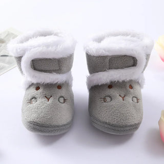 My Little Family - Toddler Winter Shoes - Gray Mouse / 0-6m