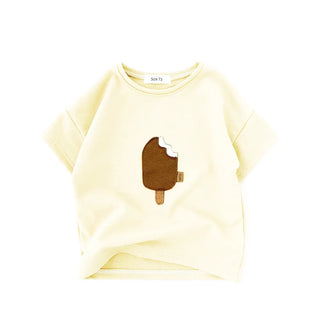 My Little Family - Ice-cream T-shirt - Yellow / 6-9m