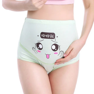 My Little Family - High Waist Maternity Underwear - Green / M