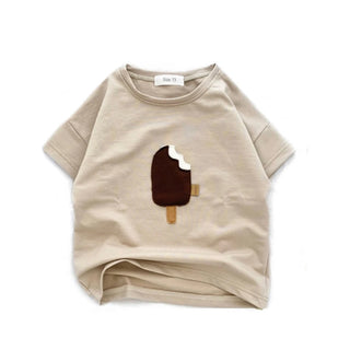 My Little Family - Ice-cream T-shirt - Beige / 6-9m