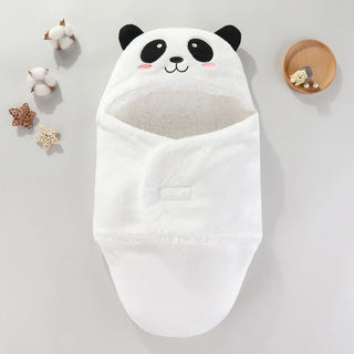 My Little Family - Animal Sleeping Bag / Swaddle Wrap - White / 0-3m