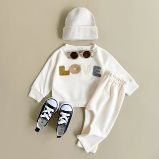 My Little Family - Love Pullover Set - White / 6-9m