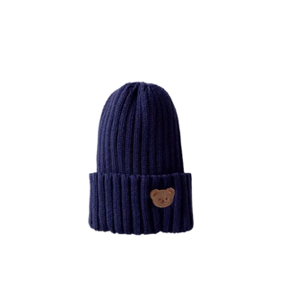 My Little Family - Knitted Teddy Beanie - Navy