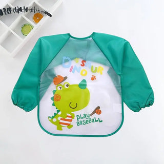 My Little Family - Long Sleeve Waterproof Baby Bib - Croc