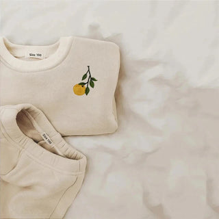 My Little Family - Autumn Tracksuit Set - Lemon / 3-6m