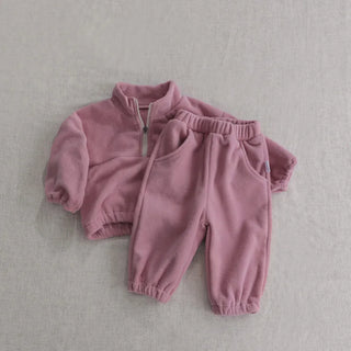 My Little Family - Fleece tracksuit - Pink / 6-9m