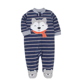 My Little Family - Footed Pajamas - Blue / 0-3m