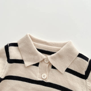 My Little Family - Striped Baby Polo Shirt -