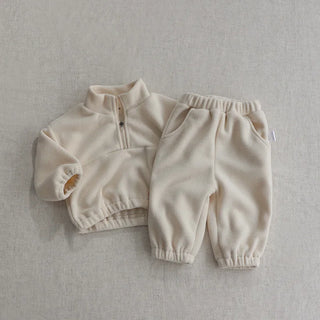 My Little Family - Fleece tracksuit - Beige / 6-9m