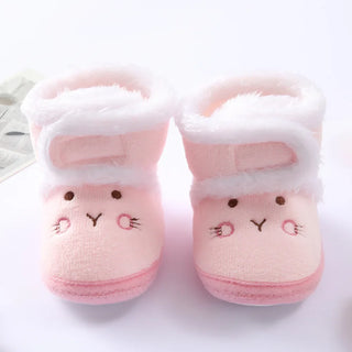 My Little Family - Toddler Winter Shoes - Pink Mouse / 0-6m