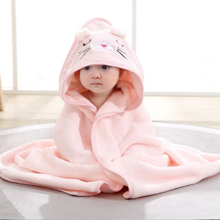 My Little Family - Premium Baby Bath Towel - Pink